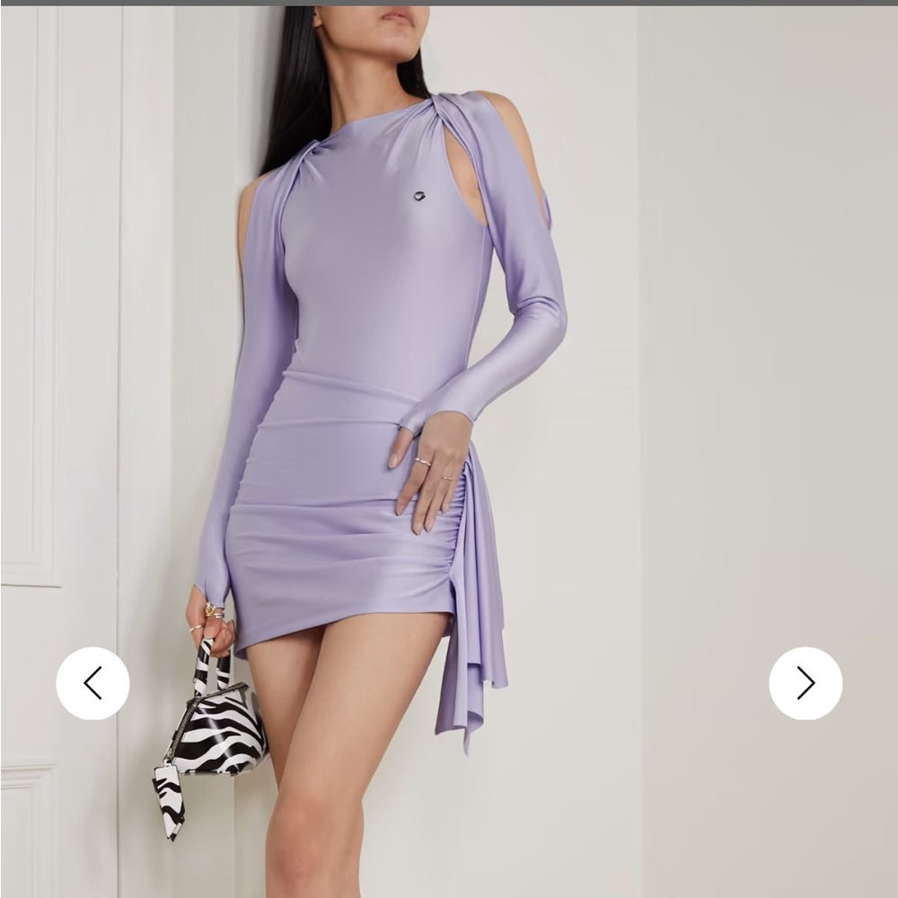Coperni Draped Cut Out Dress - lilac - M / NWT